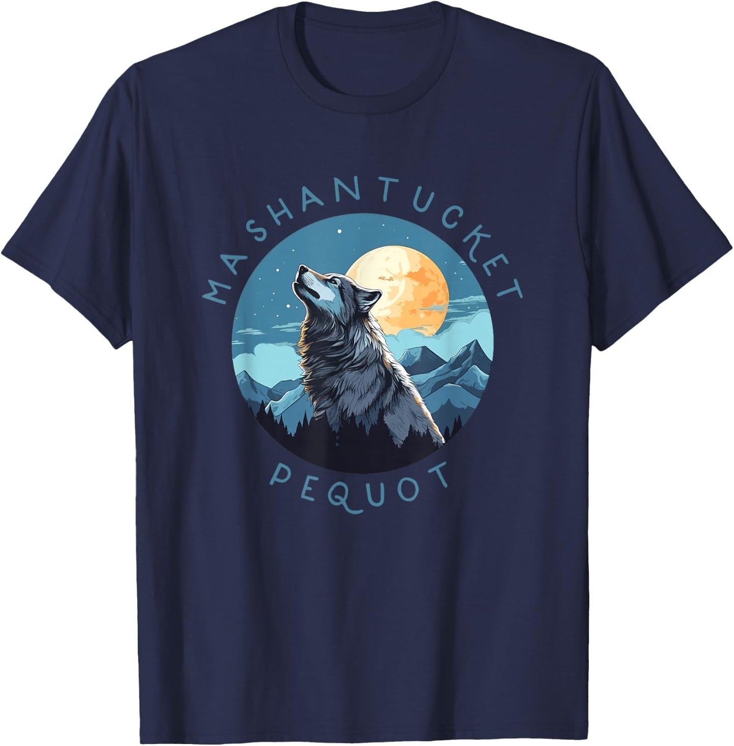Mashantucket Pequot Indian Tribe Native American Indigenous T-Shirt - T-Shirt | Navy