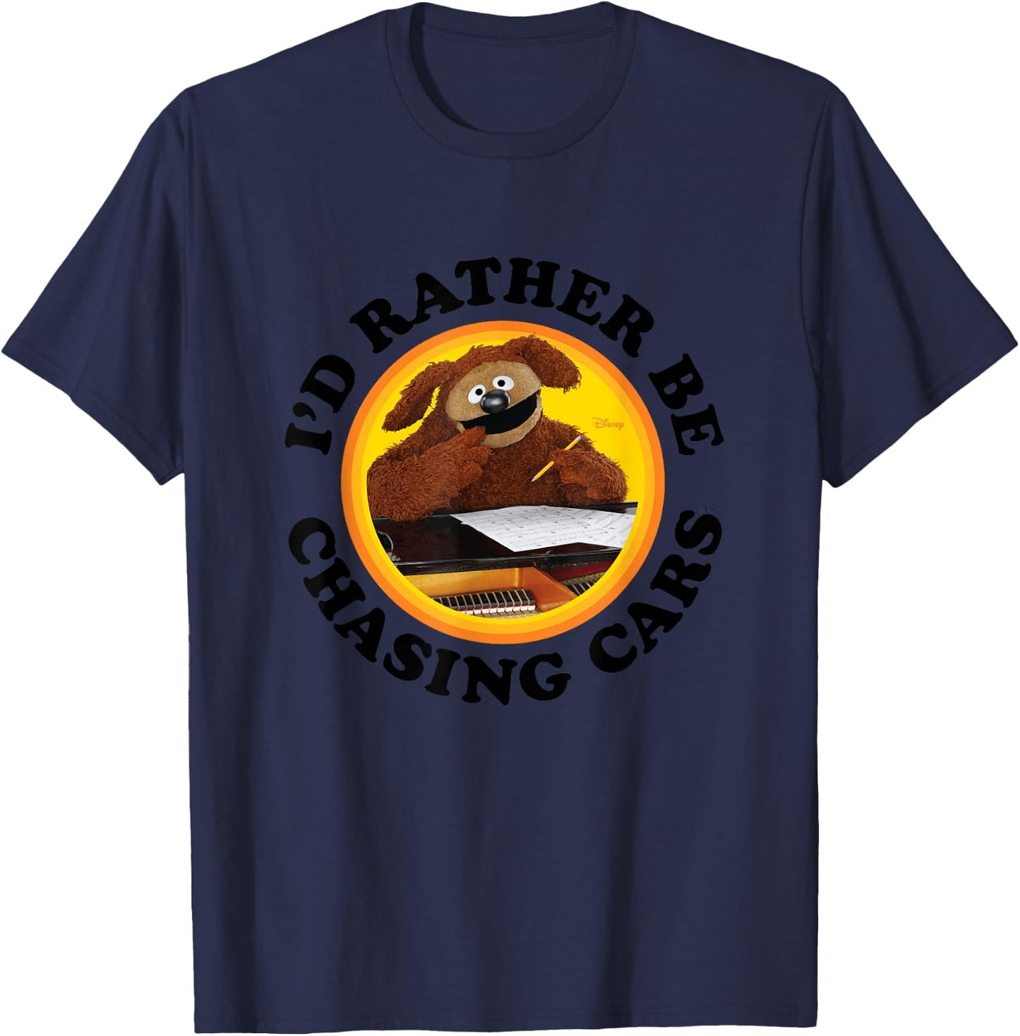 The Muppets - I'd Rather Be Chasing Cars T-Shirt - T-Shirt | Navy