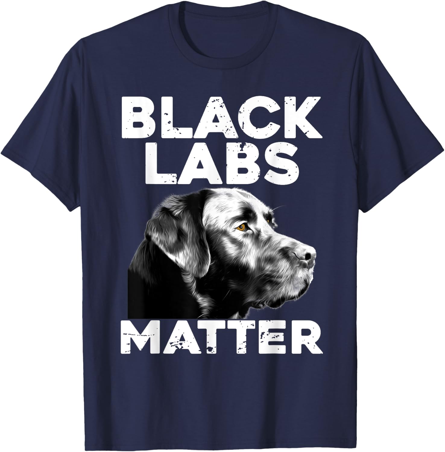 Cool Labrador Women Black Labs Matter Service Animal T-Shirt - T-Shirt | Navy