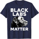 Cool Labrador Women Black Labs Matter Service Animal T-Shirt - T-Shirt | Navy