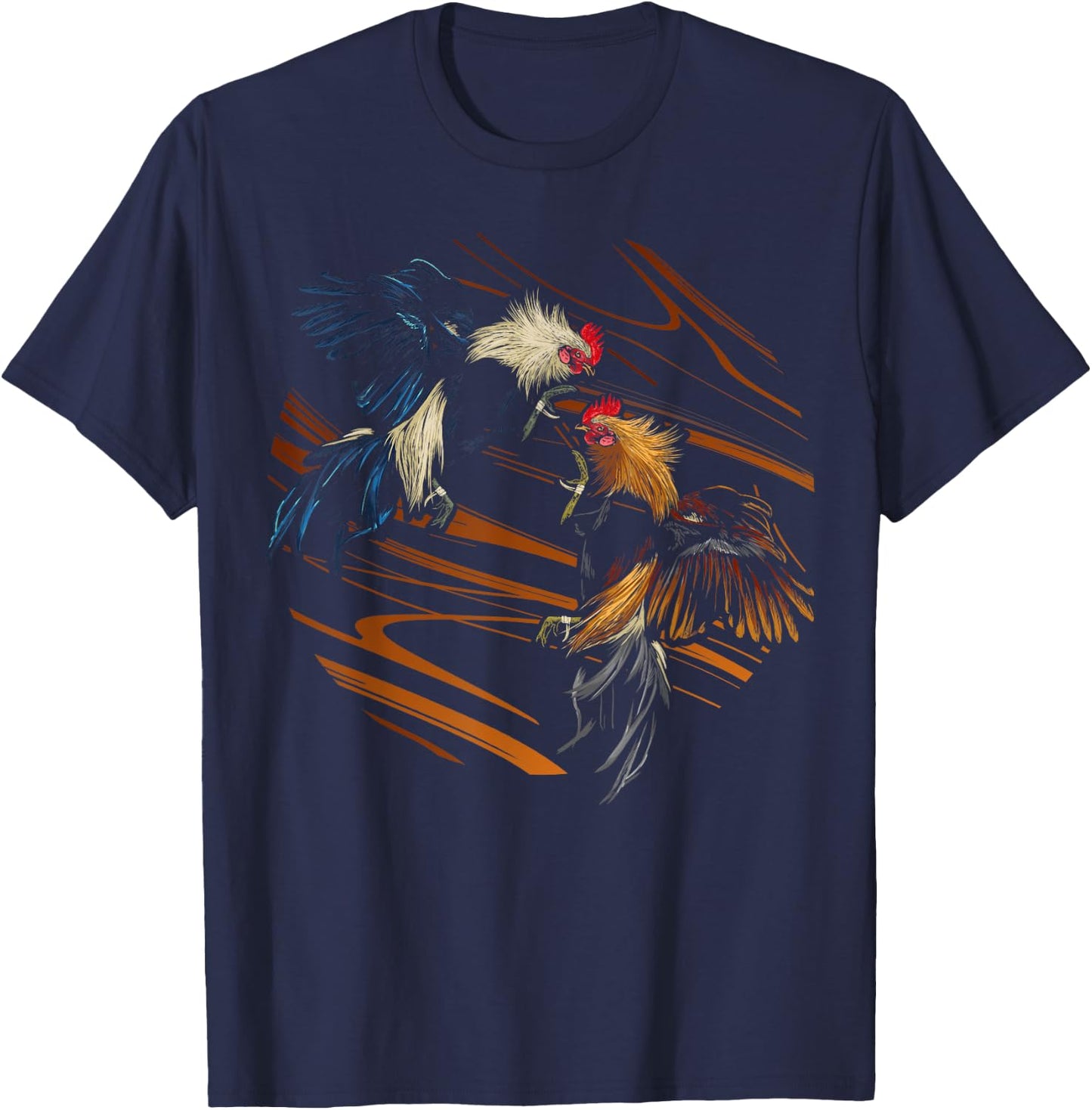 Peleas De Gallos Cockfighter Game Fowl Cockfighting Rooster T-Shirt - T-Shirt | Navy