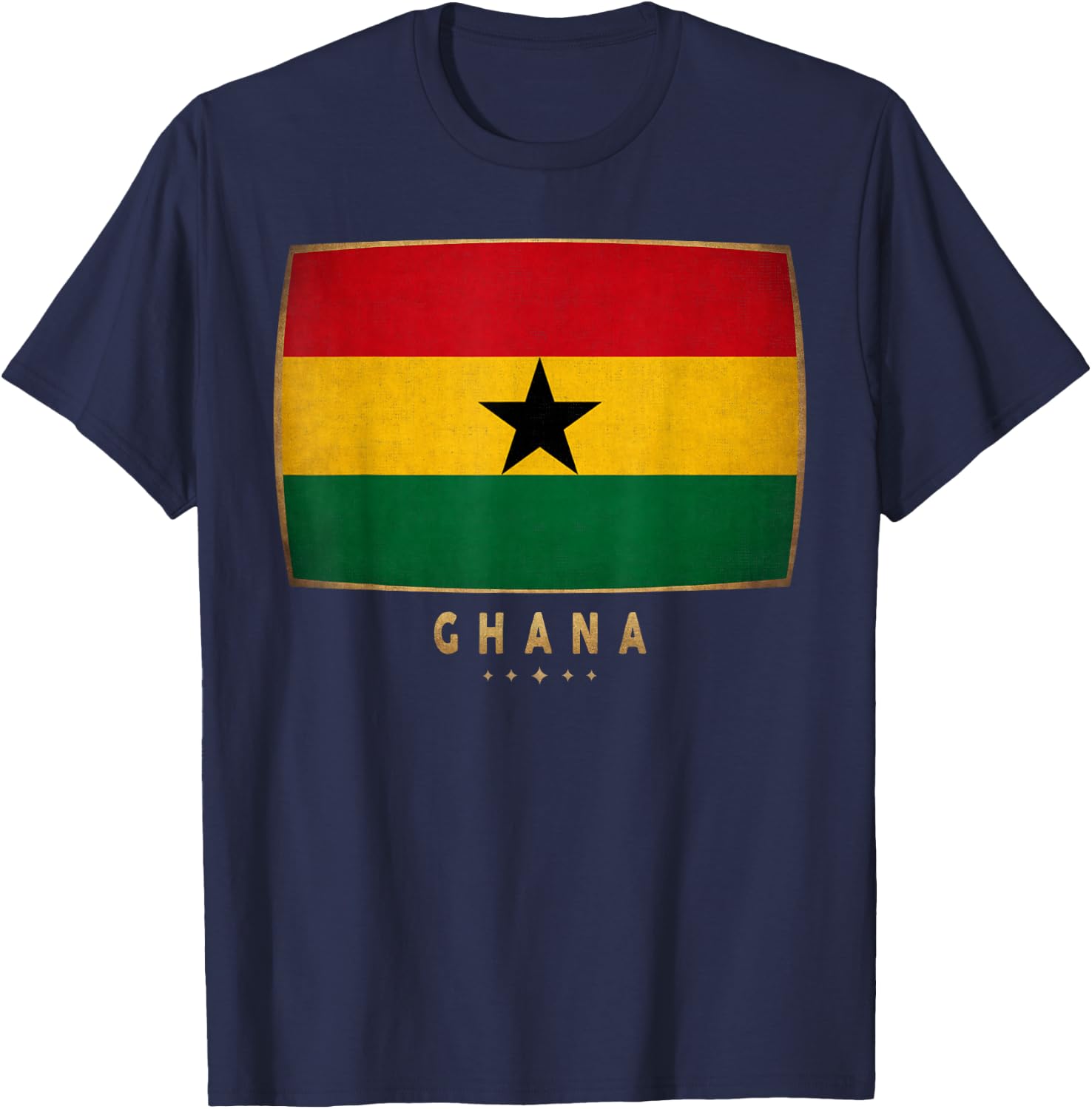 Ghana Flag - Funny Ghana Jersey Women Kids T-Shirt - T-Shirt | Navy