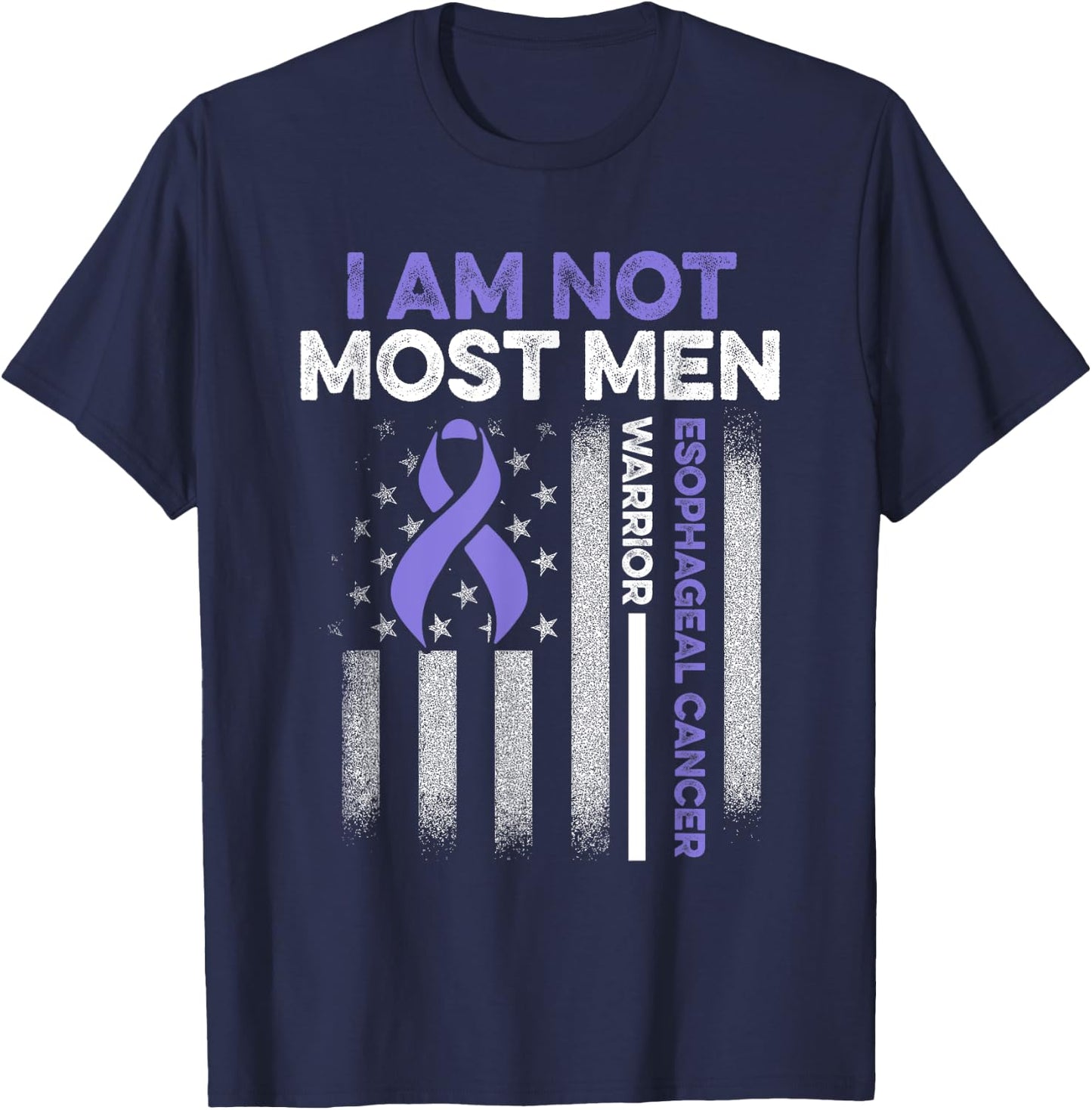 Esophageal Cancer Survivor Dose Esophagus Warrior T-Shirt - T-Shirt | Navy