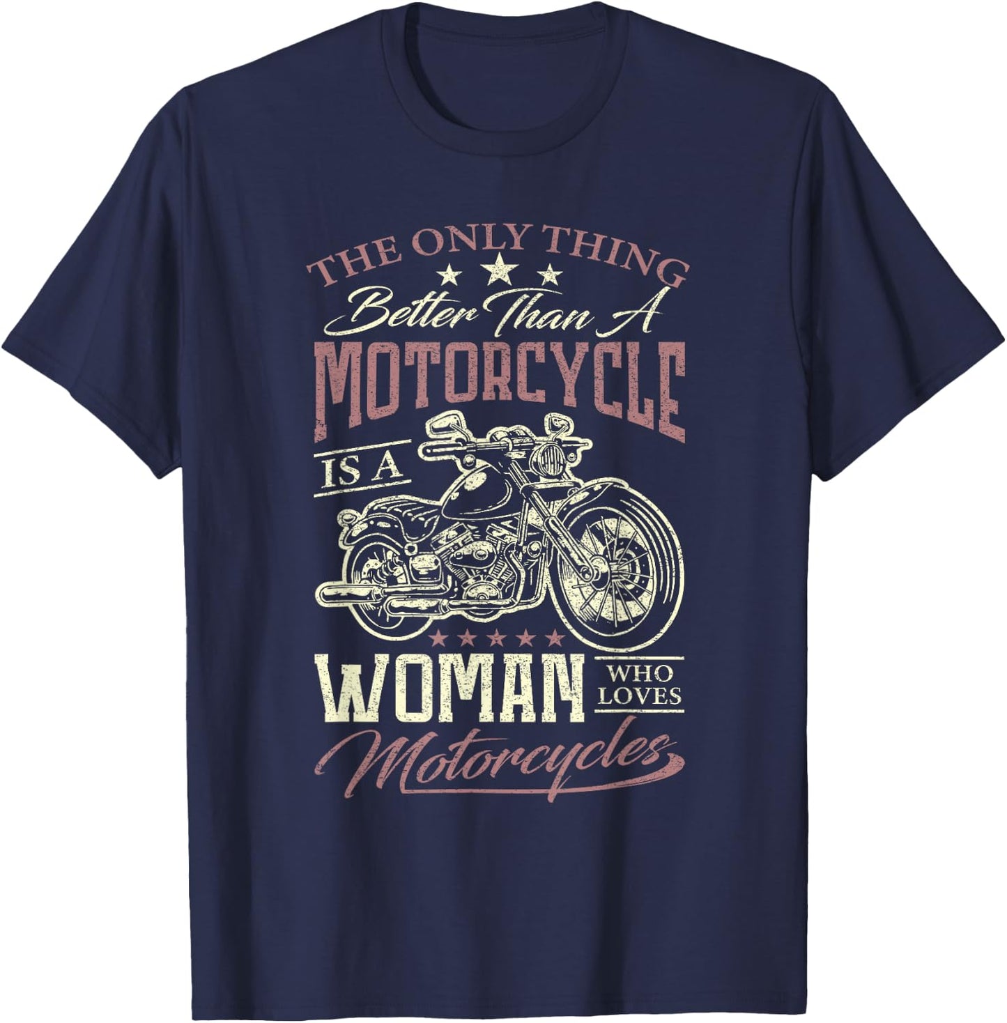 Biker Motorcycle Men T-Shirt - T-Shirt | Navy