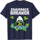 St Patricks Day Shark Shamrock Breaker Saint Paddys Boys Kid T-Shirt - T-Shirt | Navy