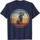 Wirehaired Pointing Griffon Dog Retro Vintage Design T-Shirt - T-Shirt | Navy