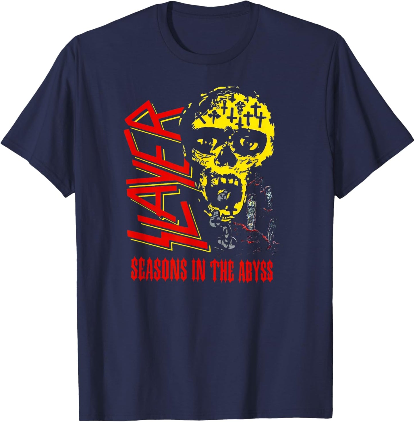 Slayer – Seasons in the Abyss Graphic Tour T-Shirt - T-Shirt | Navy