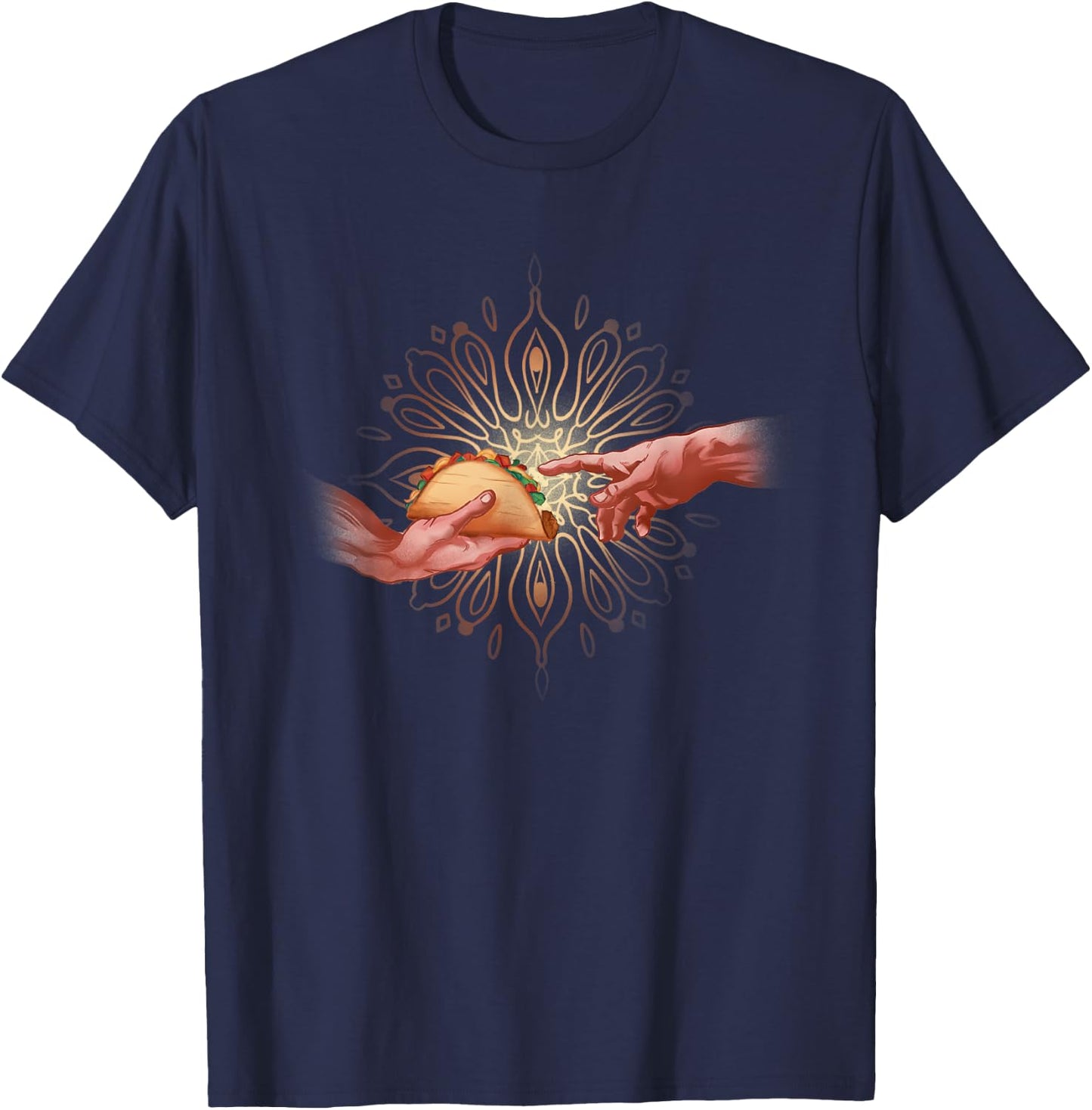 Taco Creation Funny Mexican Chicano Art T-Shirt - T-Shirt | Navy