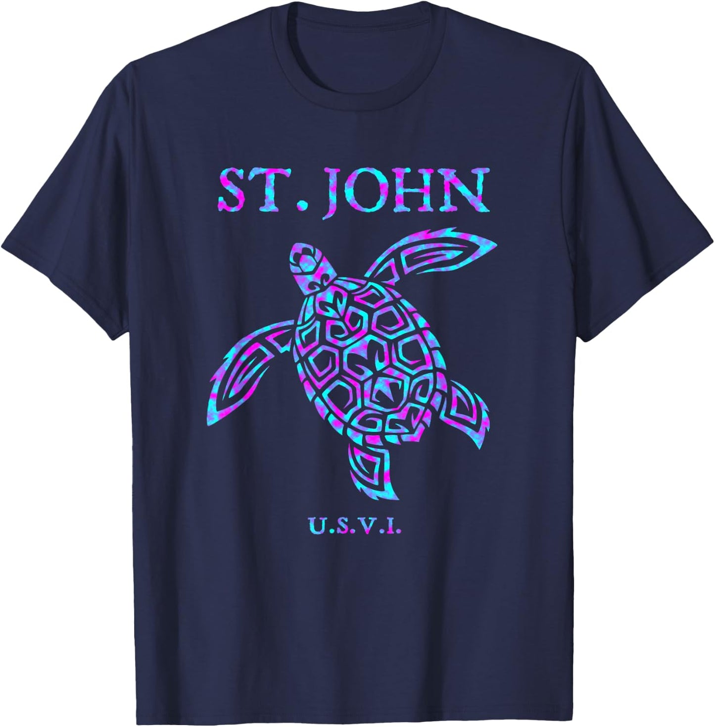 St John USVI Sea Turtle Boys Girls Toddler T-Shirt - T-Shirt | Navy