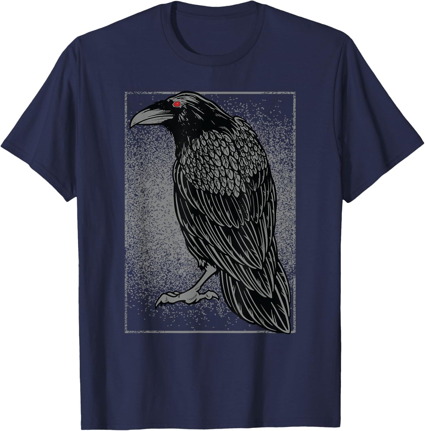 click here for better Bird Watching -Kids Black Crow/Raven Graphic T-Shirt - T-Shirt | Navy