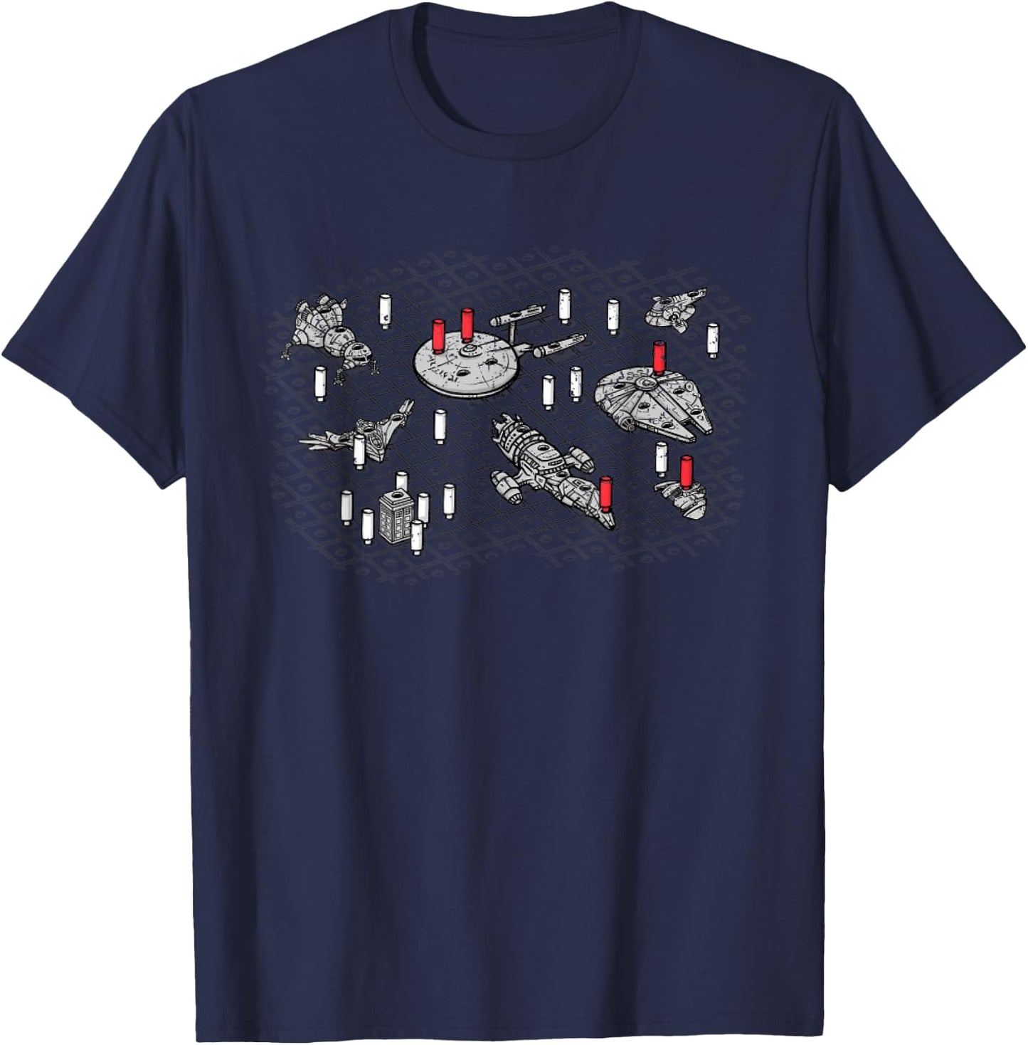 Vintage Intergalactic Battleship Firefly Serenity T-Shirt - T-Shirt | Navy