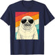 Retro Vintage Seal with Sunglasses Animal Lovers T-Shirt - T-Shirt | Navy