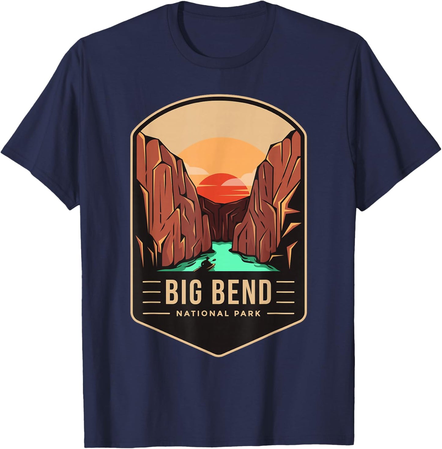Big Bend National Park 1944 Texas T-Shirt - T-Shirt | Navy
