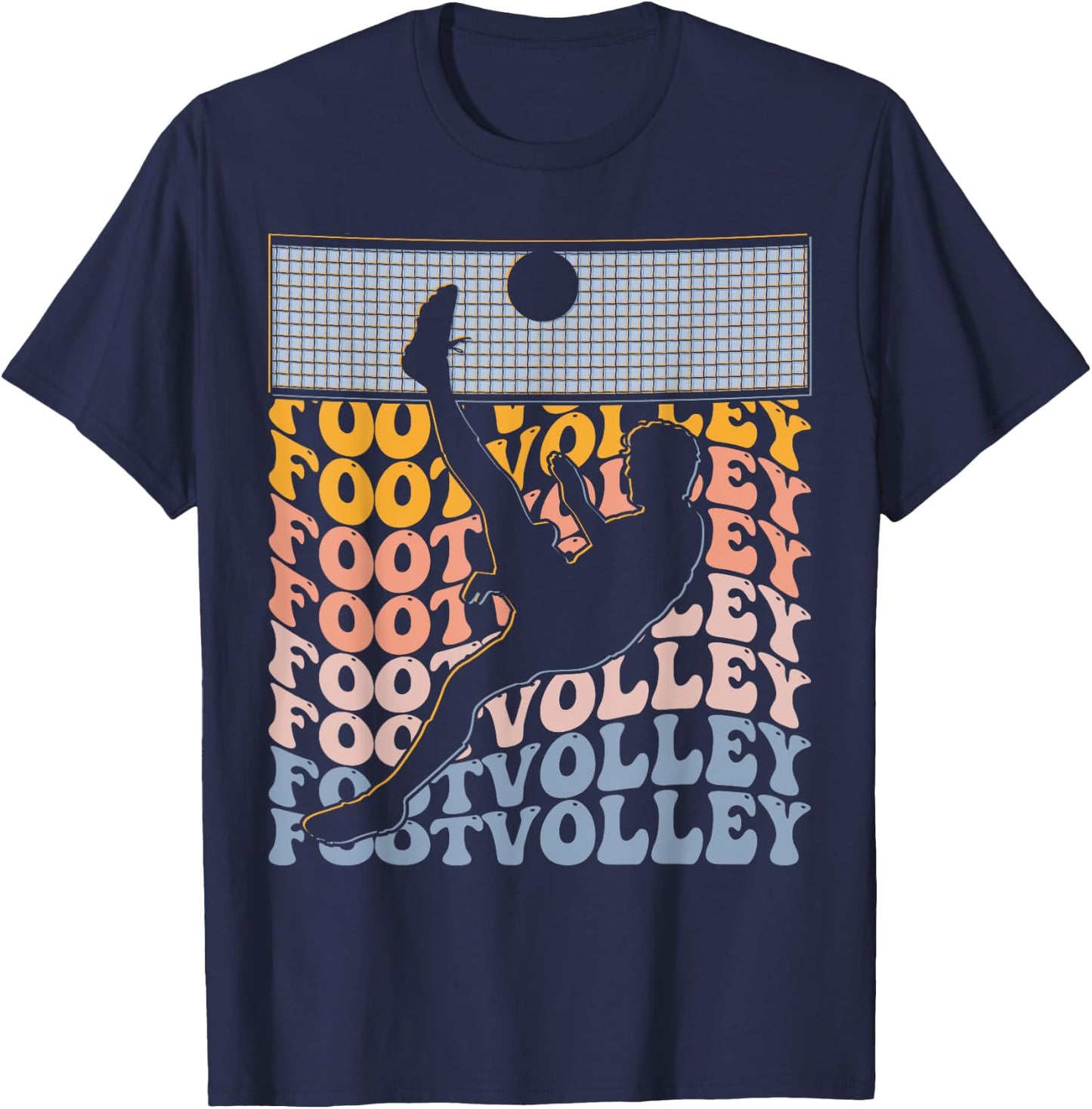 Footvolley Groovy T-Shirt - T-Shirt | Navy