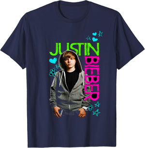 Official Justin Bieber Black T-Shirt - T-Shirt | Navy