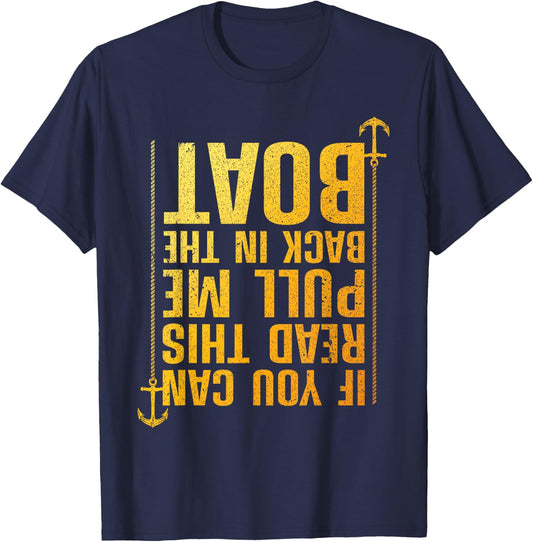 Funny Boating Design Women Boating Boater Boat Owner T-Shirt - T-Shirt | Navy