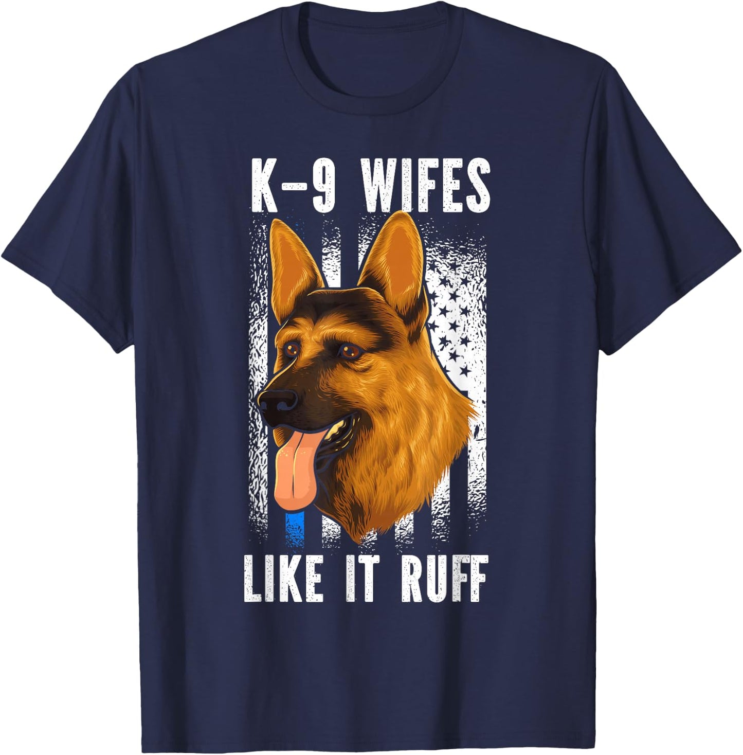 K9 Handler Police Dog Law Enforcement Police K9 Unit T-Shirt - T-Shirt | Navy