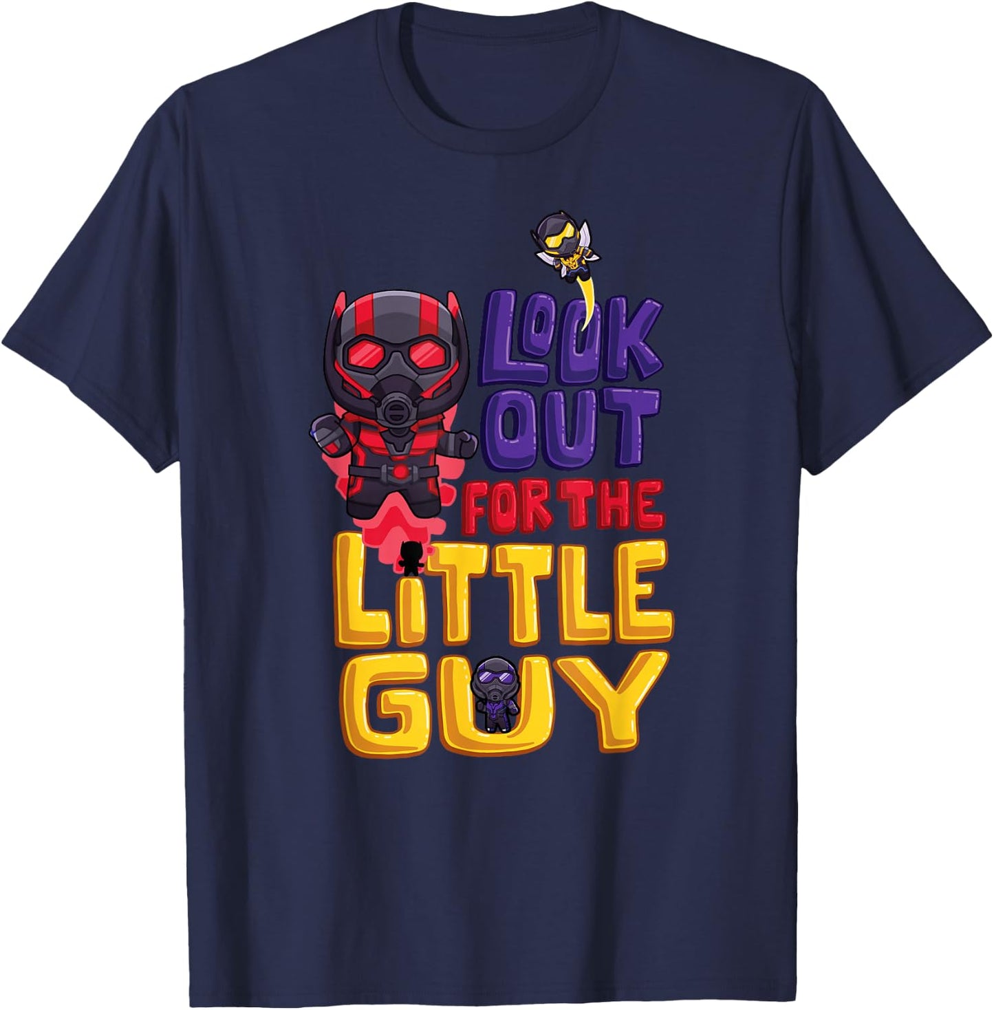 Marvel Ant-Man and The Wasp: Quantumania The Little Guy T-Shirt - T-Shirt | Navy