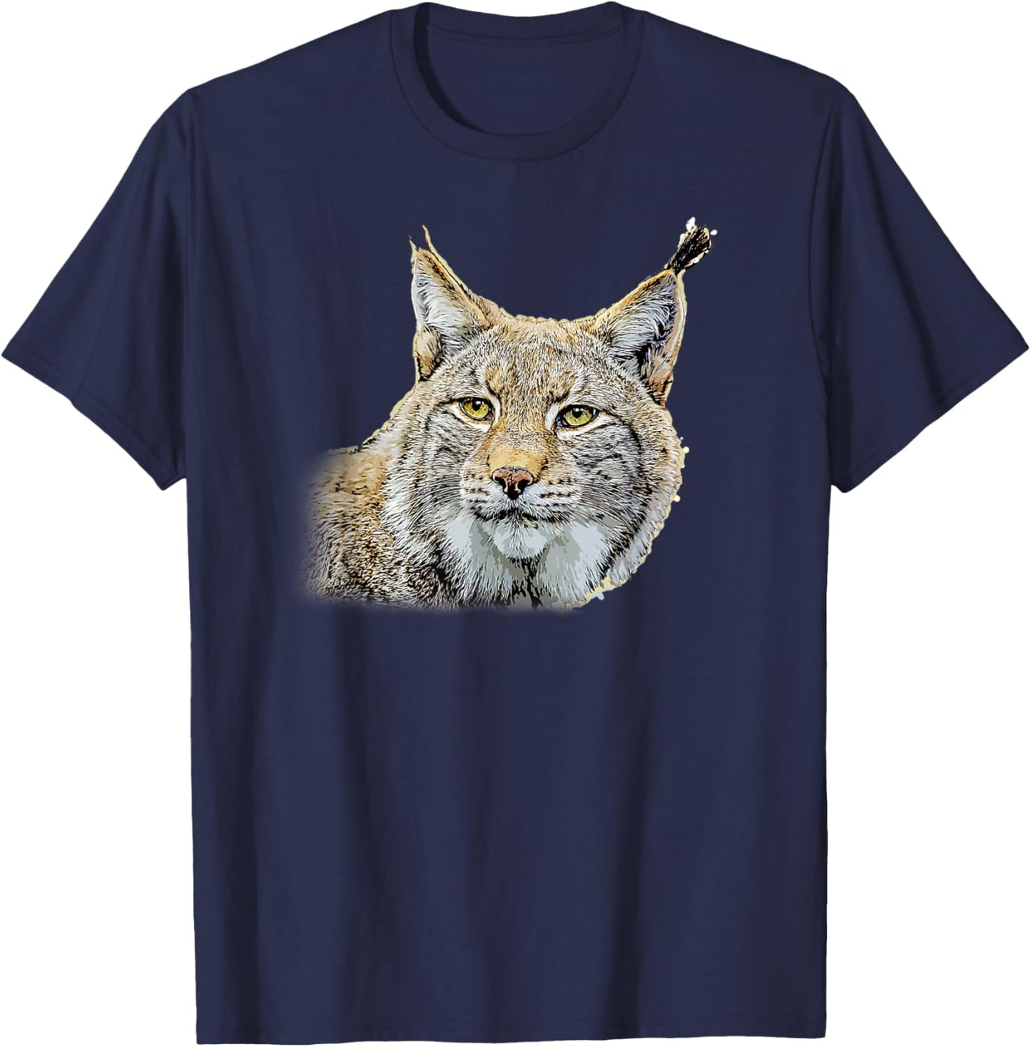 Lynx design lynxes wild cats gift T-Shirt - T-Shirt | Navy