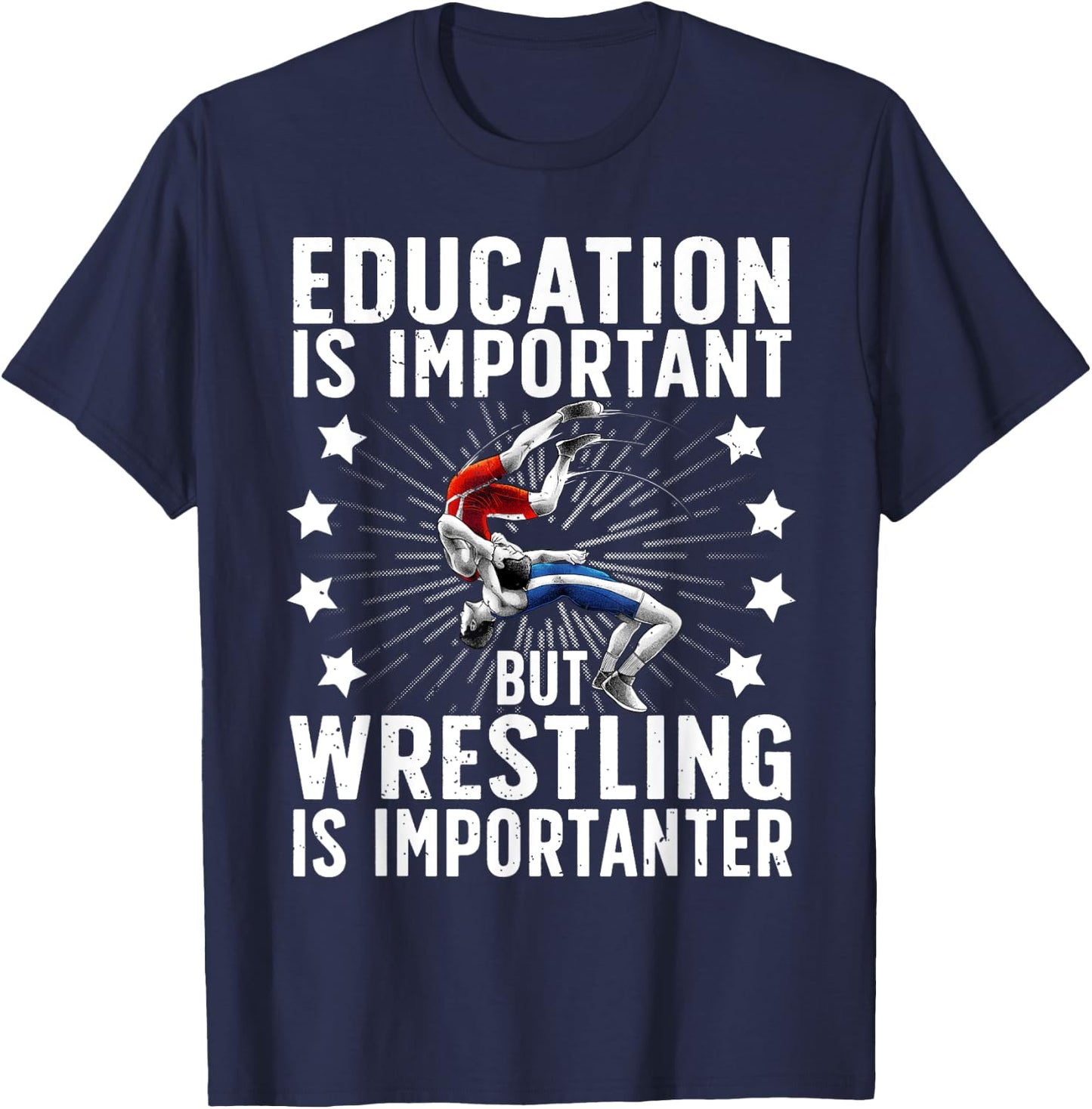 Best Wrestling Women Professional Wrestling Wrestler T-Shirt - T-Shirt | Navy