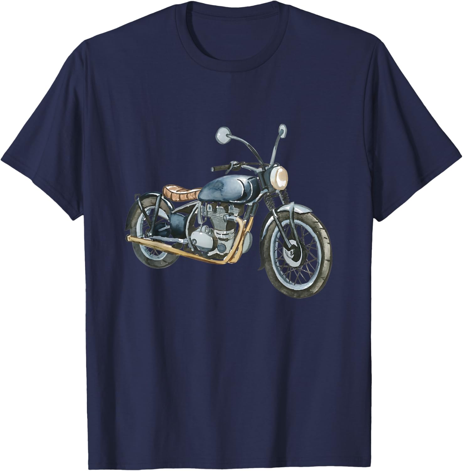 Vincent Rapide Vintage Motorcycle Bike Design T-Shirt - T-Shirt | Navy