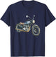 Vincent Rapide Vintage Motorcycle Bike Design T-Shirt - T-Shirt | Navy