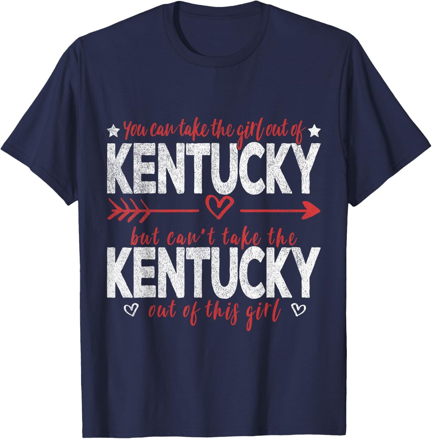 Girl Out Of Kentucky Hometown Home Kentucky T-Shirt - T-Shirt | Navy