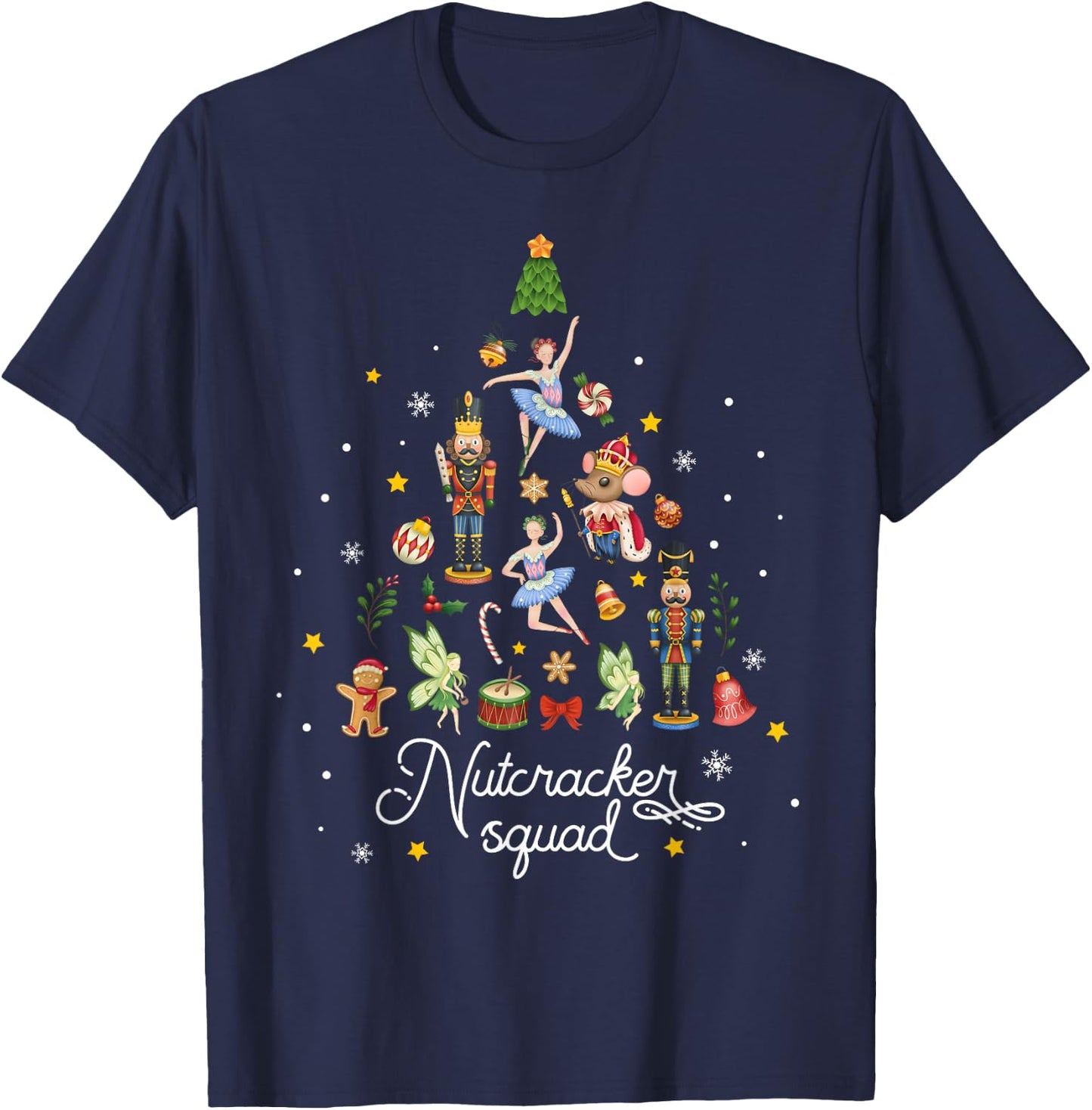 Christmas Nutcracker Squad Ballet Dance Women Kids Girls T-Shirt - T-Shirt | Navy