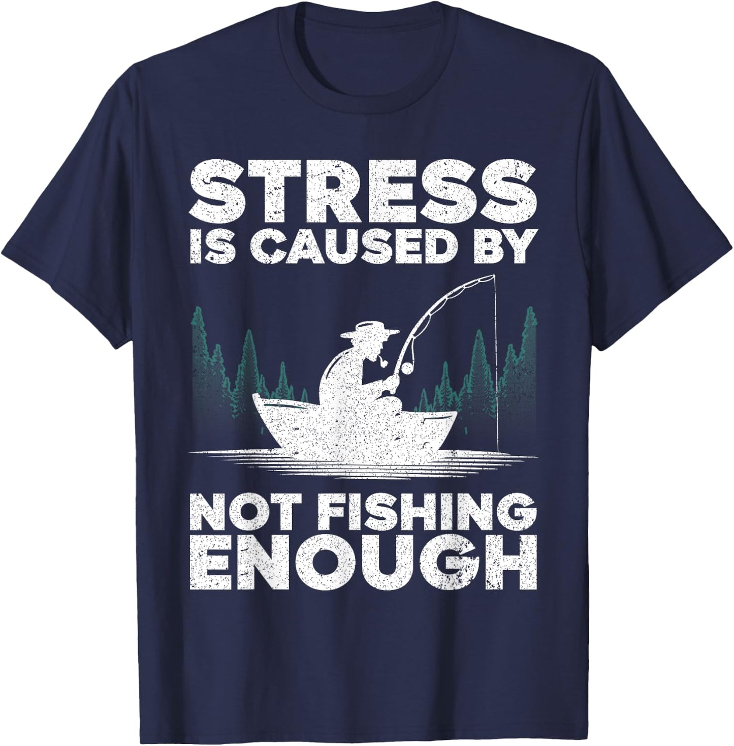 Funny Fishing Design Women Bass Fly Fishing Lovers T-Shirt - T-Shirt | Navy