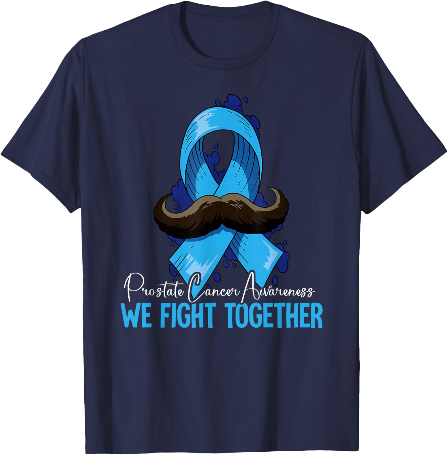 Prostate Cancer Awareness T-Shirt - T-Shirt | Navy