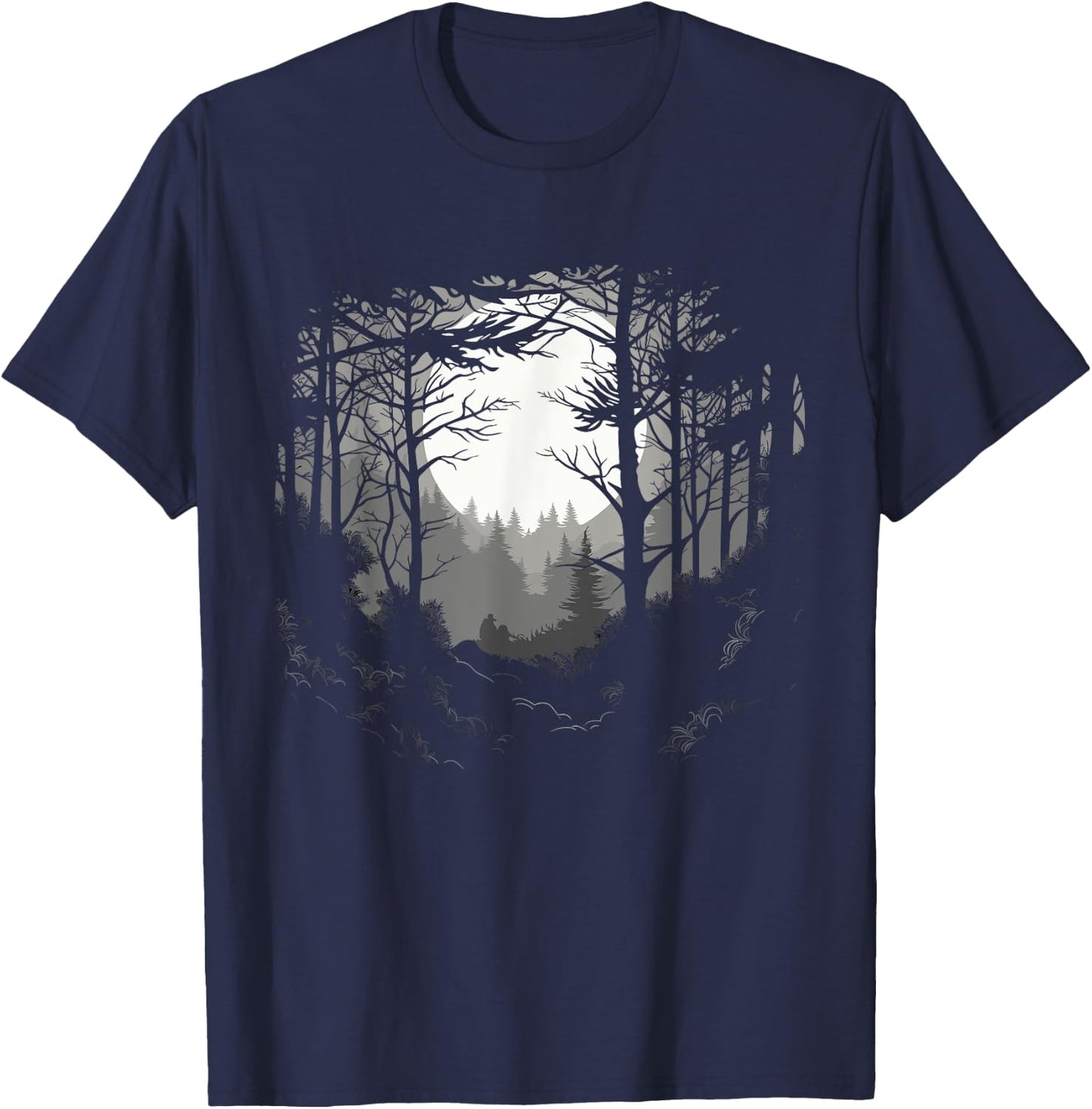Forest And Nature Pine Tree Men T-Shirt - T-Shirt | Navy
