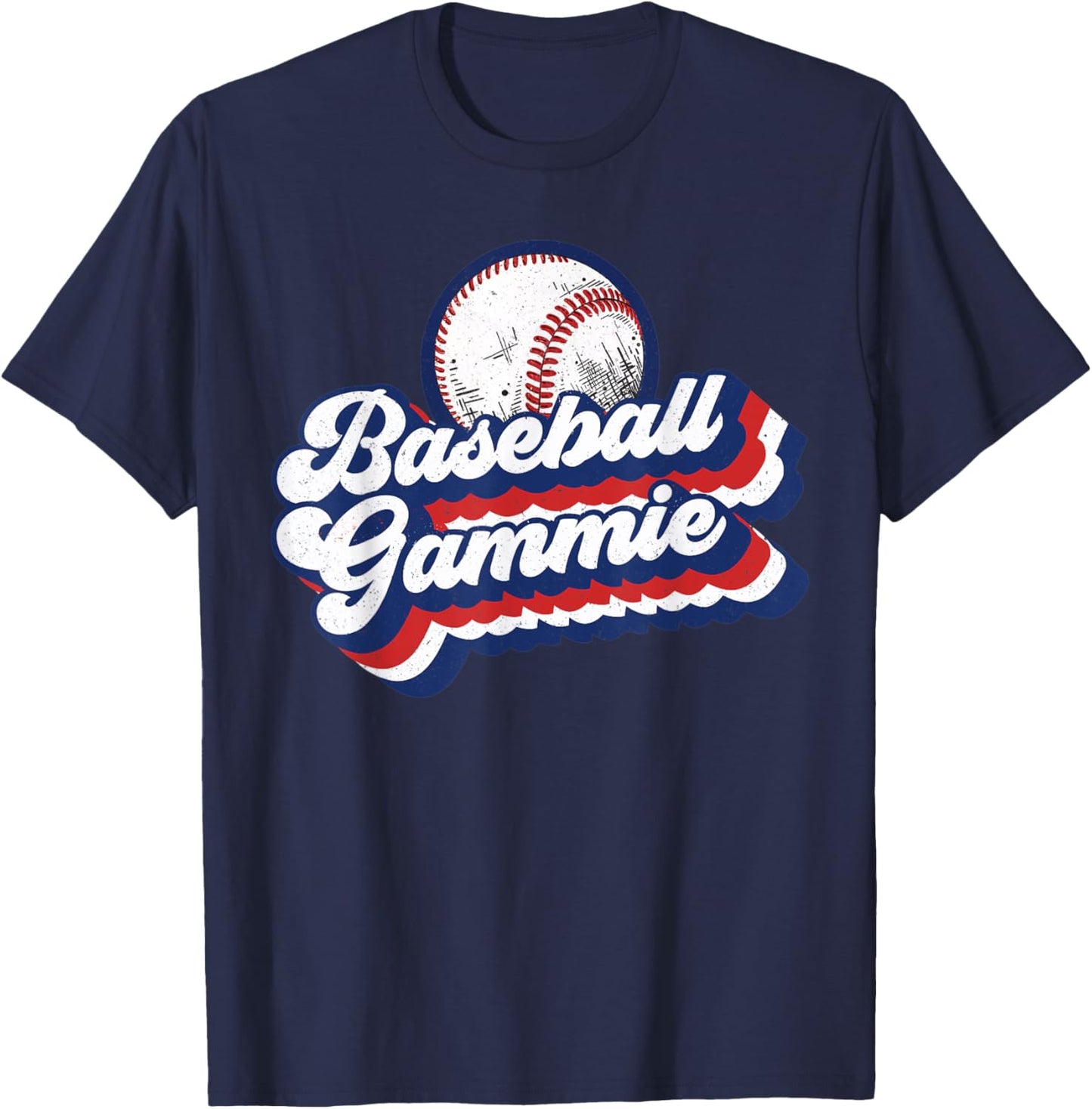 Baseball Gammie Grandma Shirt Mother's Day Gift T-Shirt - T-Shirt | Navy