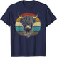 Scottish Highland Cow Cattle Hairy Cow Retro for cow lovers T-Shirt - T-Shirt | Navy
