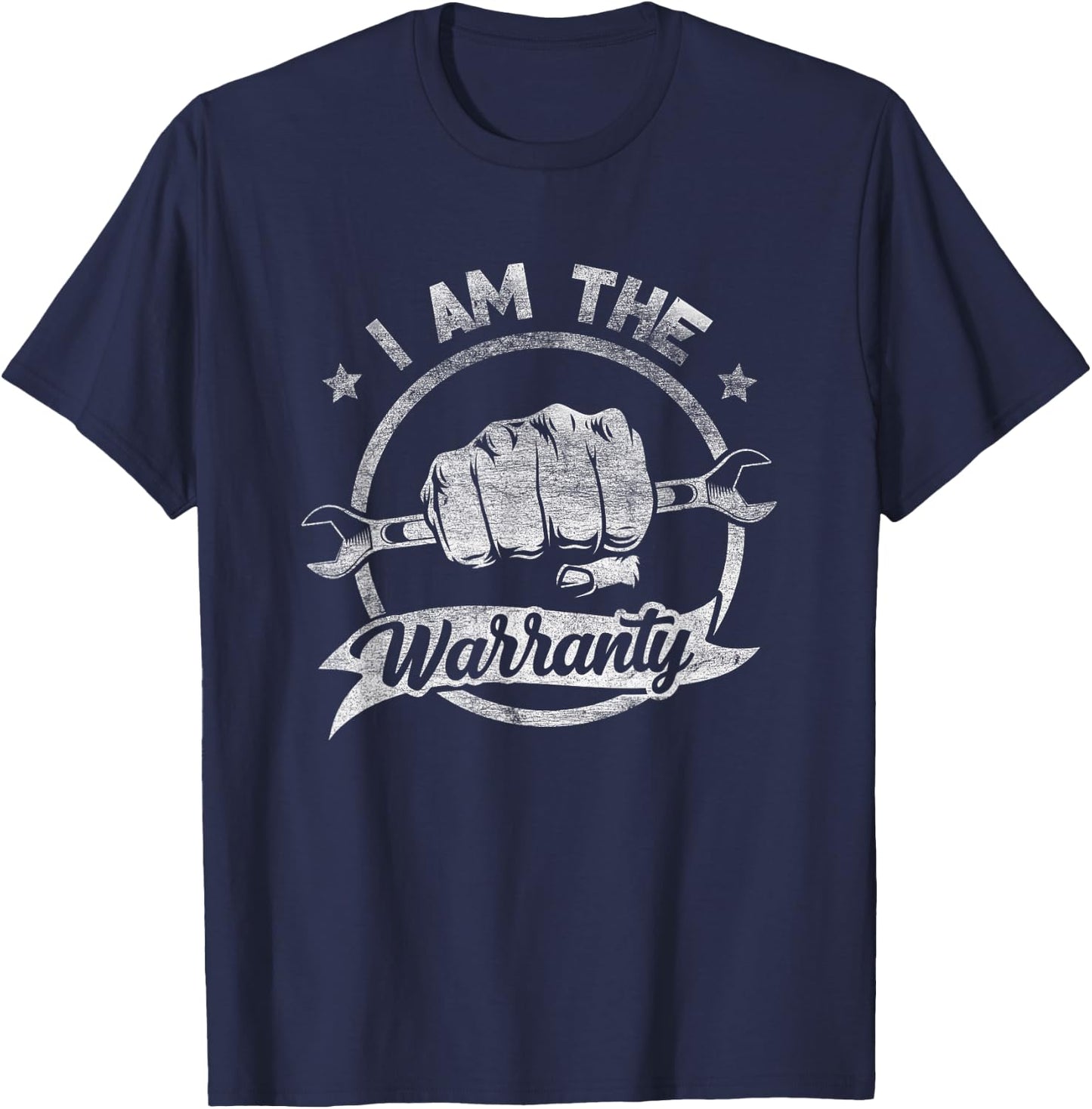 I Am The Warranty Fixing Myself Diesel Truck Car Machine T-Shirt - T-Shirt | Navy