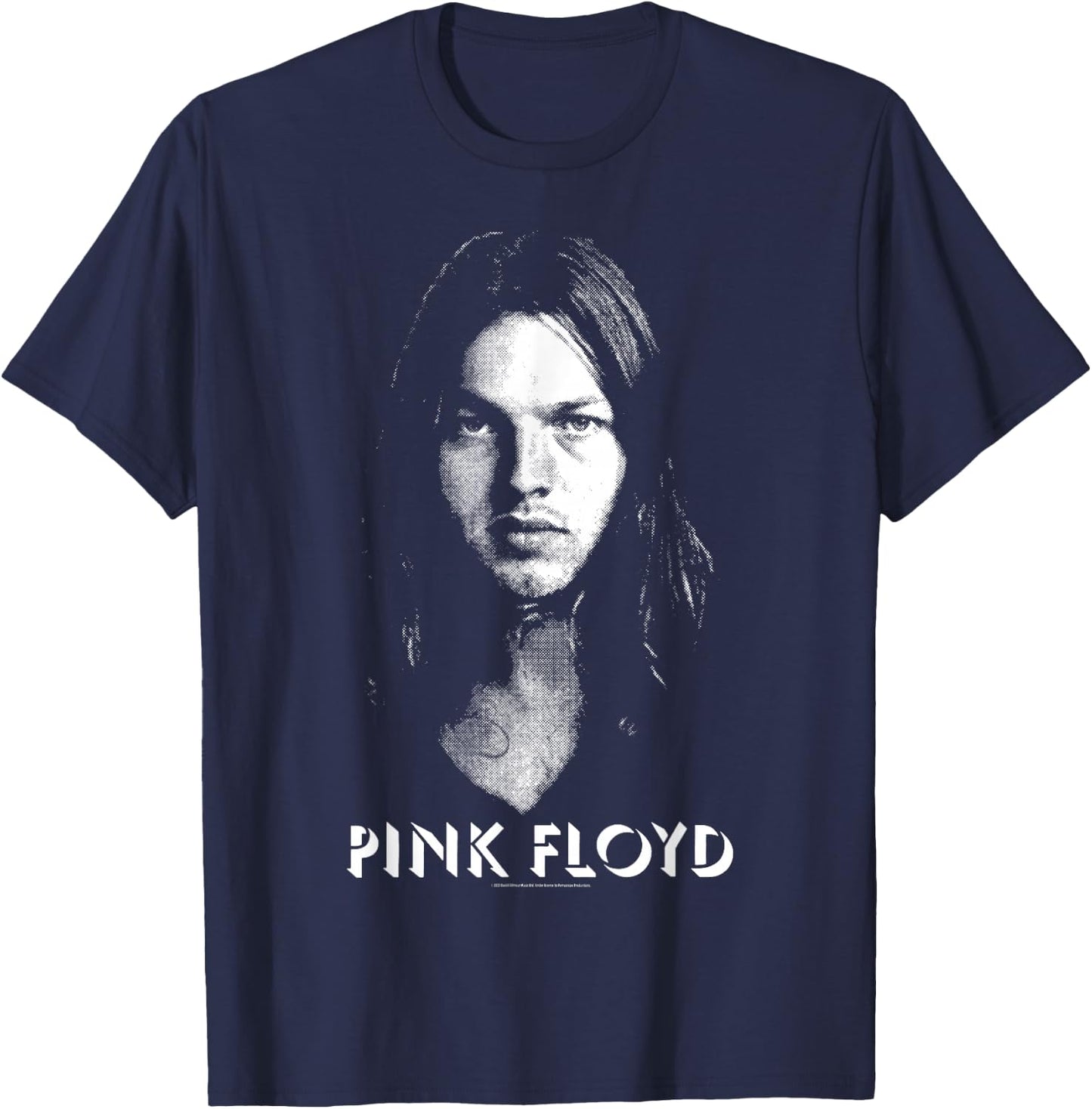 David Gilmour Photo Portrait T-Shirt - T-Shirt | Navy
