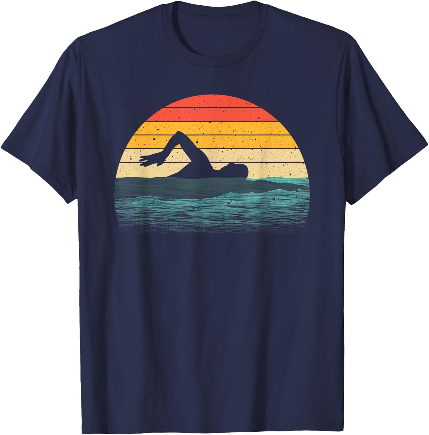 Funny Swimming Art Women Swim Coach Rescue Swimmer T-Shirt - T-Shirt | Navy