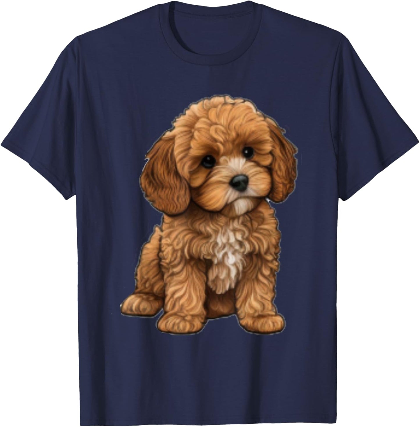 Cavapoo cavoodle cockapoo goldendoodle Pumpkin Thanksgiving T-Shirt - T-Shirt | Navy