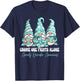 Gnome One Fights Alone Anxiety Disorder Awareness T-Shirt - T-Shirt | Navy