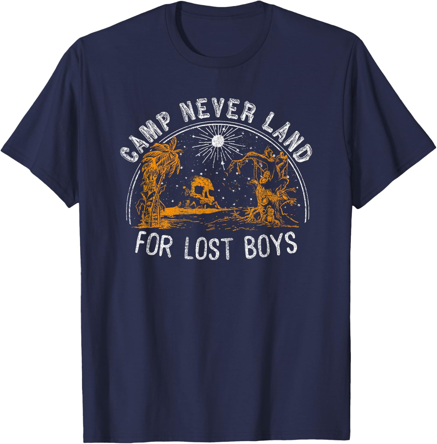 Disney Peter Pan Camp Neverland For Lost Boys T-Shirt - T-Shirt | Navy