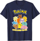 Pokémon Group Shot Gotta Catch 'Em All Cute Poster T-Shirt - T-Shirt | Navy