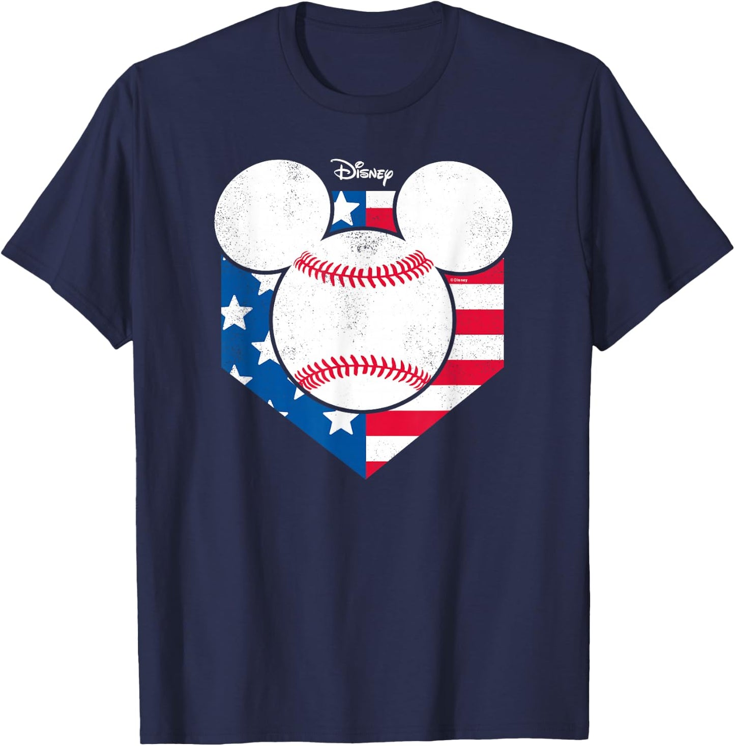 Disney - Mickey Baseball Diamond T-Shirt - T-Shirt | Navy