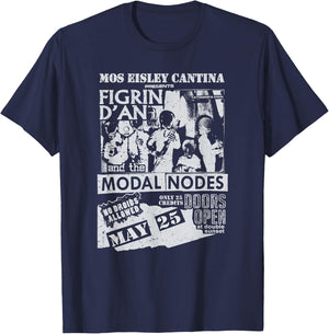 Star Wars Mos Eisley Cantina Concert Poster T-Shirt - T-Shirt | Navy
