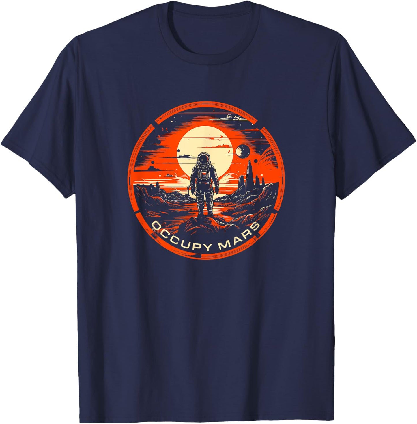 Occupy Mars - Terraforming T-Shirt - T-Shirt | Navy