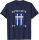 Vintage Varsity Shield Reykjavik Iceland T-Shirt - T-Shirt | Navy