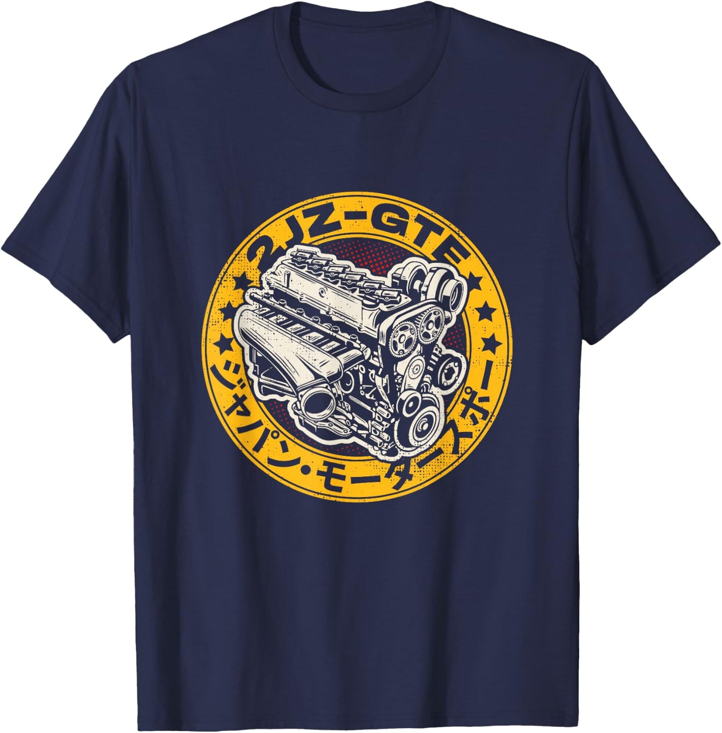 JDM Legend 2JZ GTE Japanese Drag Racing T-Shirt - T-Shirt | Navy