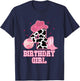 Happy 4th Birthday Girl Outfit Rodeo Western Cowgirl Cowboy T-Shirt - T-Shirt | Navy