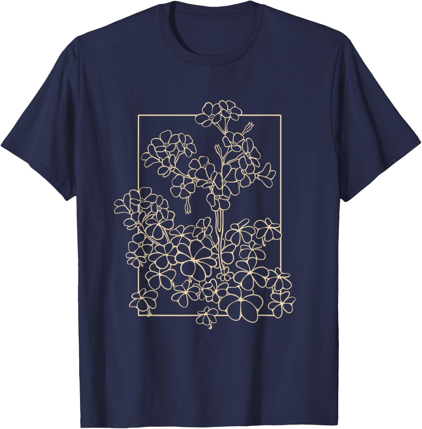 Clover Flower Wildflower Wood Sorrel has Blossoms T-Shirt - T-Shirt | Navy