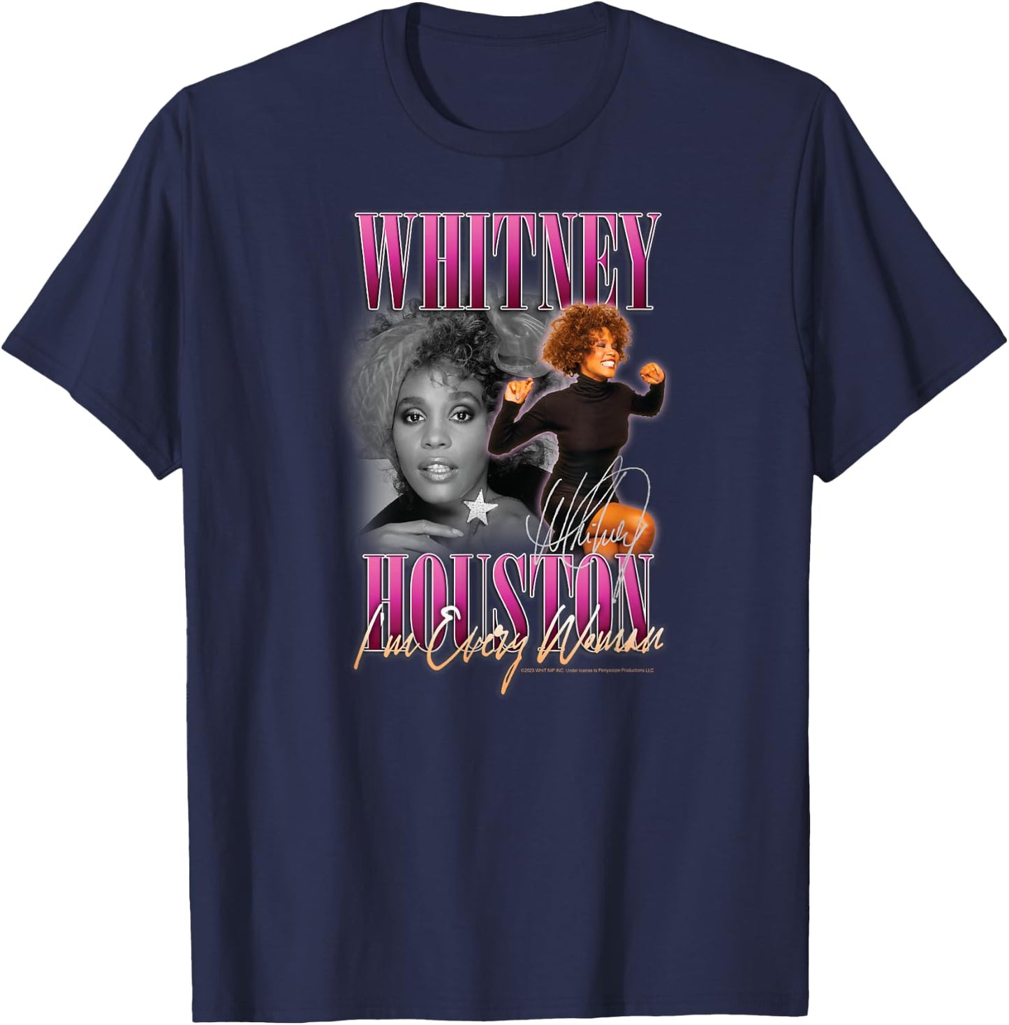Whitney Houston - I'm Every Woman T-Shirt - T-Shirt | Navy