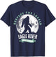 Eagle River Wisconsin Respect the Locals Bigfoot Sasquatch M T-Shirt - T-Shirt | Navy