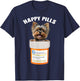 Yorkshire Terrier Happy Pills Funny Yorkie lovers T-Shirt - T-Shirt | Navy
